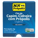 Chá de Capim Cidreira Com Própolis Orgânico 15g - 10 sachês