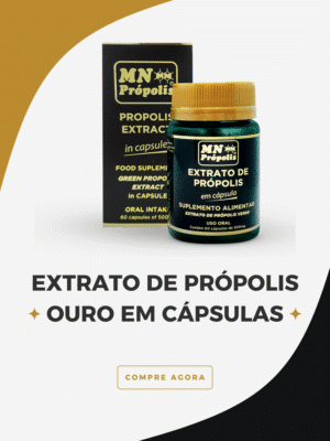 Extrato de Própolis Ouro em Cápsulas 500mg