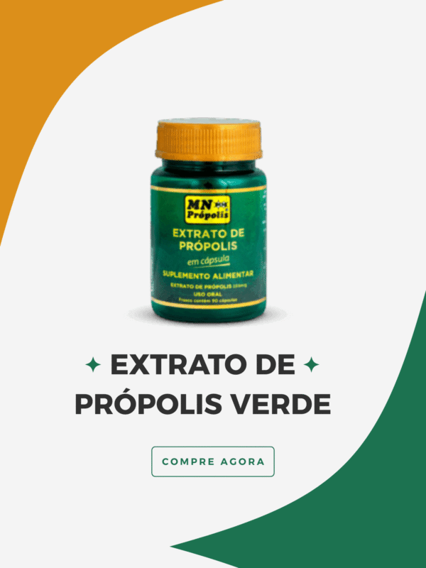 Própolis Verde em Cápsulas 250mg - Imunidade e Bem-Estar