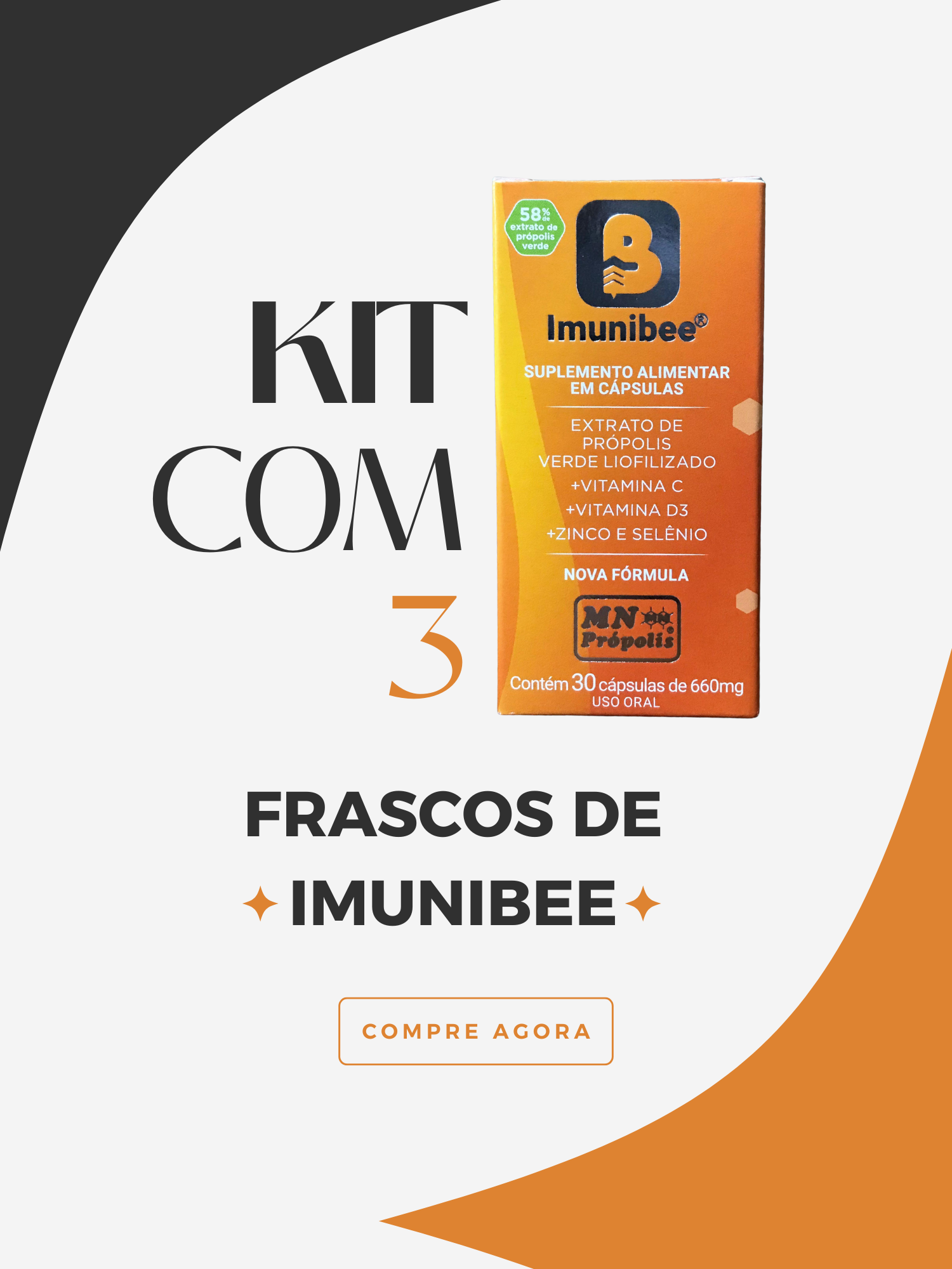 Kit com 3 IMUNIBEE® - Proteção Completa para sua Imunidade