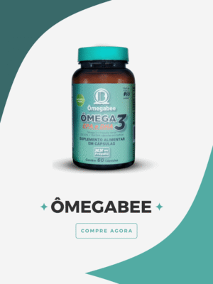 ÔMEGABEE® - Ômega 3 TG + Própolis Verde Liofilizado