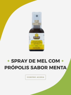 Spray de Mel com Própolis sabor Menta 35mL
